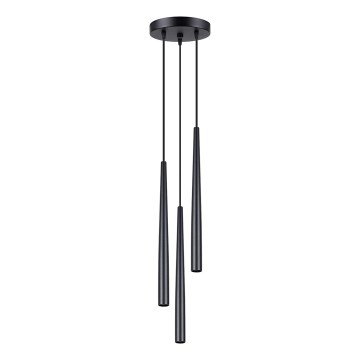 Kattokruunu johdossa BLISS 3xG9/8W/230V musta