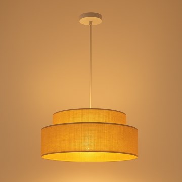 Kattokruunu johdossa BOHO 1xE27/60W/230V halkaisija 40 cm beige