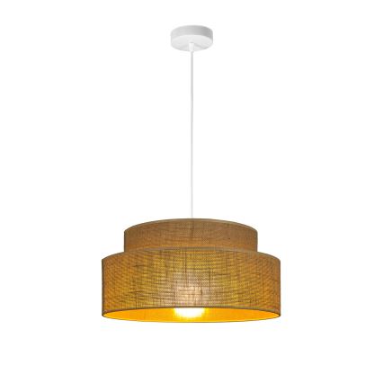 Kattokruunu johdossa BOHO 1xE27/60W/230V halkaisija 40 cm beige