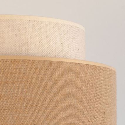 Kattokruunu johdossa BOHO 1xE27/60W/230V halkaisija 40 cm kerma/beige