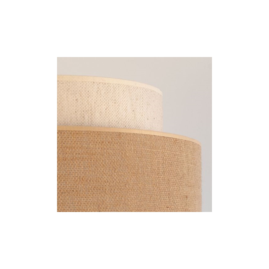 Kattokruunu johdossa BOHO 1xE27/60W/230V halkaisija 40 cm kerma/beige