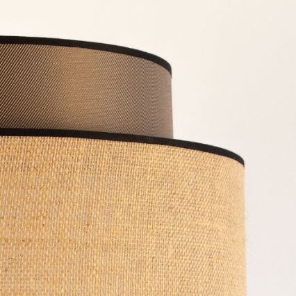 Kattokruunu johdossa BOHO 1xE27/60W/230V halkaisija 40 cm ruskea/beige