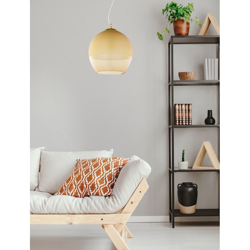 Kattokruunu johdossa BOULETTE 1xE27/60W/230V kulta