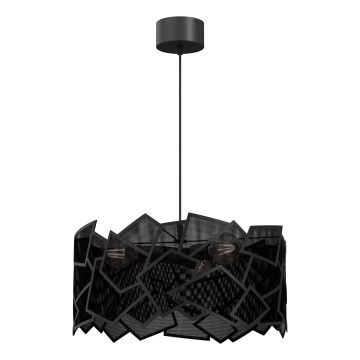 Kattokruunu johdossa CAMO 3xE27/15W/230V musta