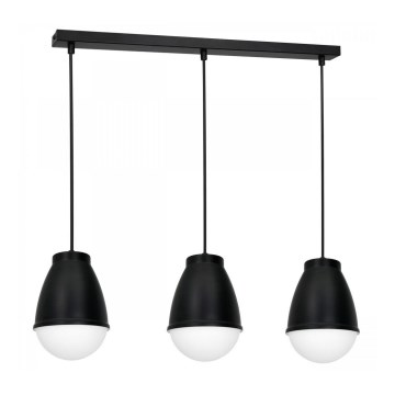 Kattokruunu johdossa CARYON 3xE14/60W/230V musta