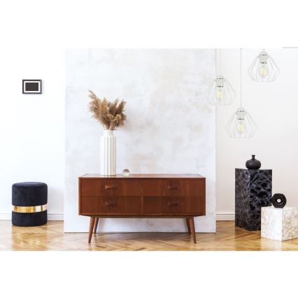 Kattokruunu johdossa CEED 3xE27/60W/230V valkoinen