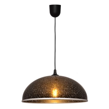 Kattokruunu johdossa CIRCLE 1xE27/15W/230V musta