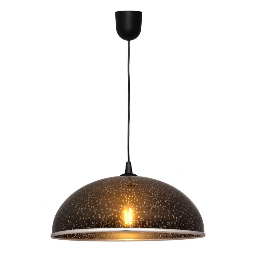 Kattokruunu johdossa CIRCLE 1xE27/15W/230V musta