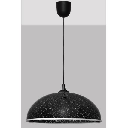 Kattokruunu johdossa CIRCLE 1xE27/15W/230V musta