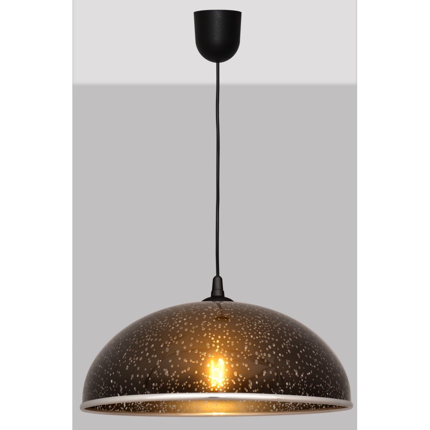 Kattokruunu johdossa CIRCLE 1xE27/15W/230V musta