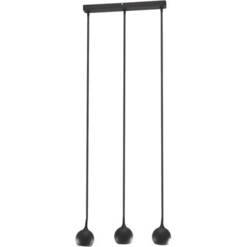 Kattokruunu johdossa COLM 3xGU10/30W/230V musta