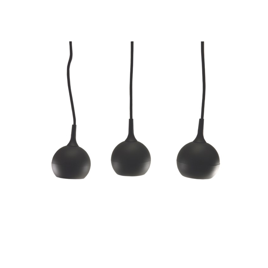 Kattokruunu johdossa COLM 3xGU10/30W/230V musta