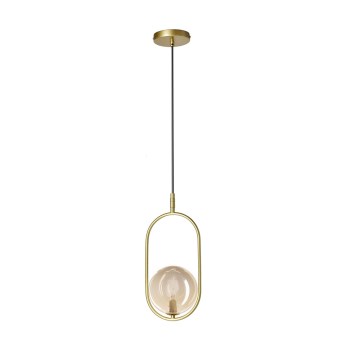 Kattokruunu johdossa CORDEL 1xG9/28W/230V messinki/savuinen beige