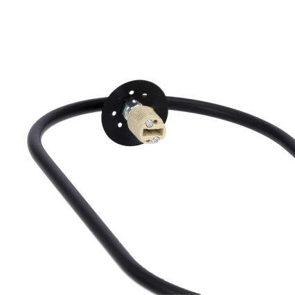 Kattokruunu johdossa CORDEL 1xG9/28W/230V musta