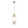 Kattokruunu johdossa CORDEL 2xG9/28W/230V messinki/savuinen beige