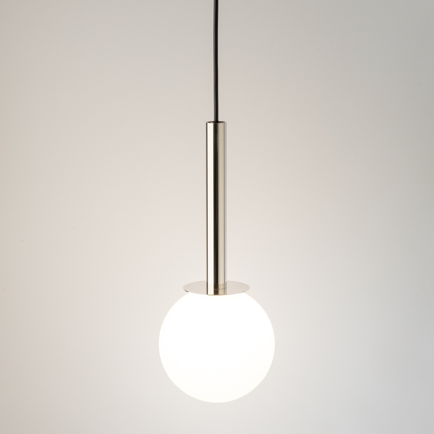 Kattokruunu johdossa DAISY 1xG9/12W/230V halkaisija 14 cm kiiltävä kromi/musta/valkoinen