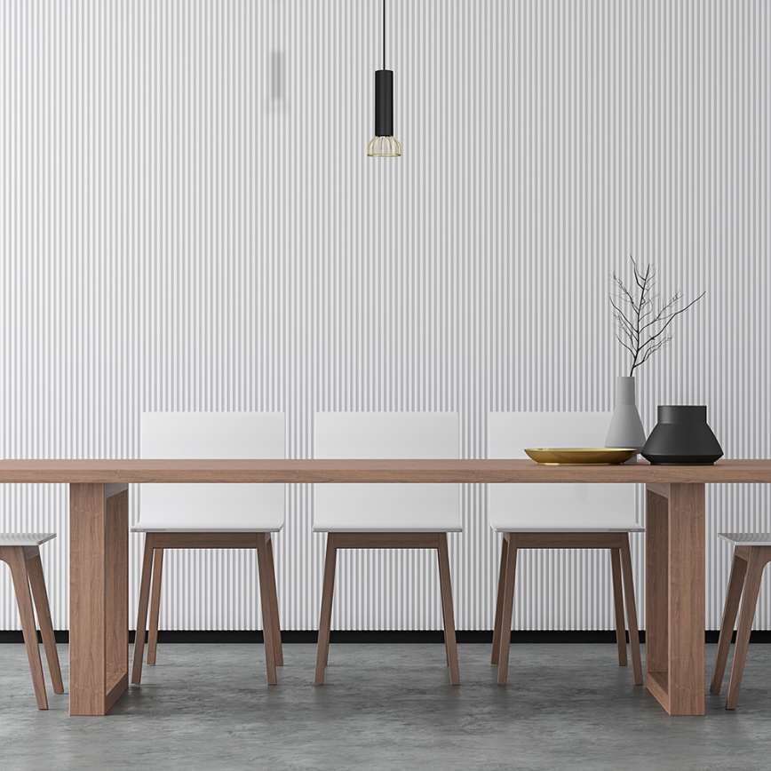 Kattokruunu johdossa DANTE 1xGU10/25W/230V musta/kulta