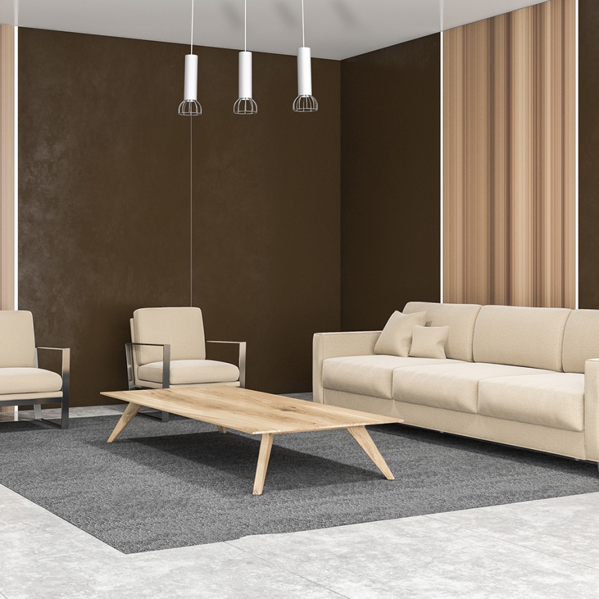 Kattokruunu johdossa DANTE 3xGU10/25W/230V valkoinen/kiiltävä kromi