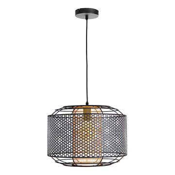 Kattokruunu johdossa DENTON 1xE27/40W/230V musta