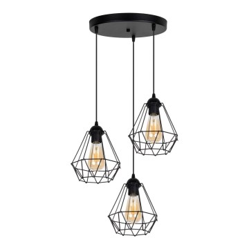 Kattokruunu johdossa DIAMENT 3xE27/60W/230V