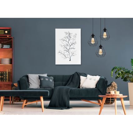 Kattokruunu johdossa DIAMENT 3xE27/60W/230V