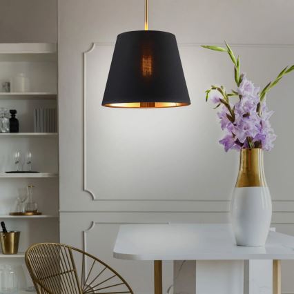 Kattokruunu johdossa ELENA 1xE27/20W/230V musta