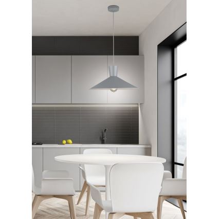 Kattokruunu johdossa ELISTA 1xE27/60W/230V harmaa