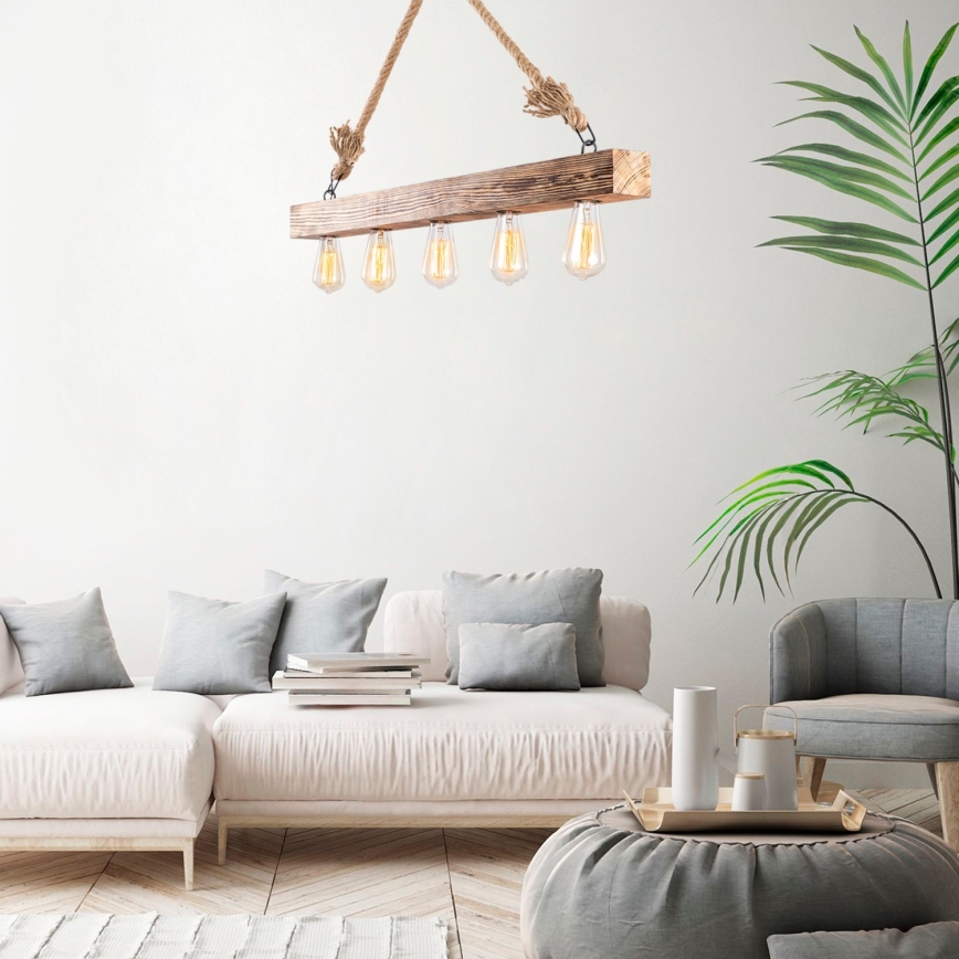 Kattokruunu johdossa EREBOS 5xE27/100W/230V