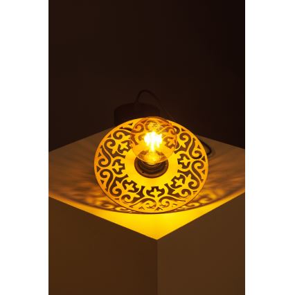 Kattokruunu johdossa FALCO 1xE27/60W/230V halkaisija 20 cm beige