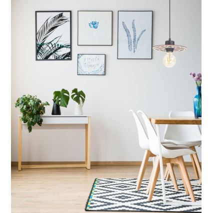 Kattokruunu johdossa FALCO 1xE27/60W/230V halkaisija 20 cm beige