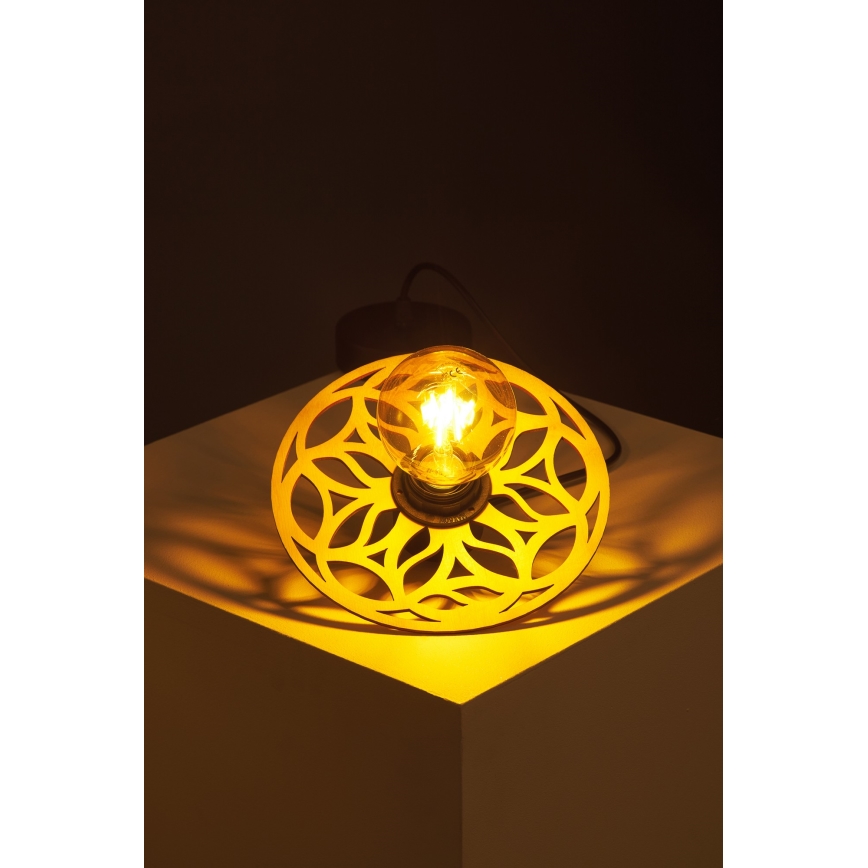 Kattokruunu johdossa FALCO 1xE27/60W/230V halkaisija 20 cm beige