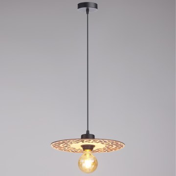 Kattokruunu johdossa FALCO 1xE27/60W/230V halkaisija 30 cm beige