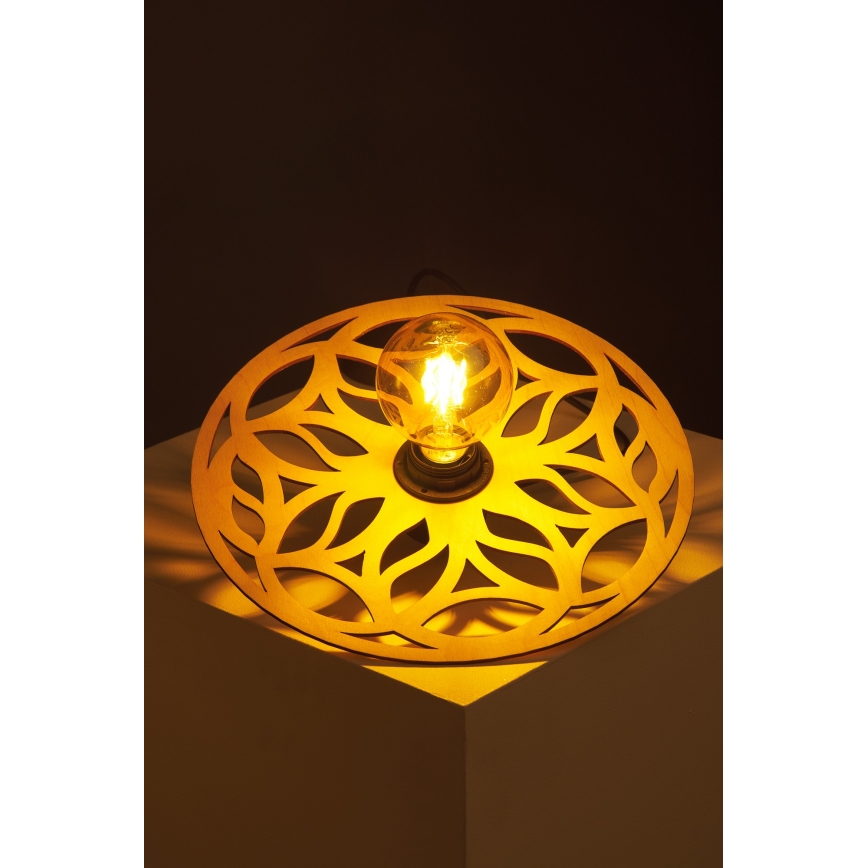 Kattokruunu johdossa FALCO 1xE27/60W/230V halkaisija 30 cm beige