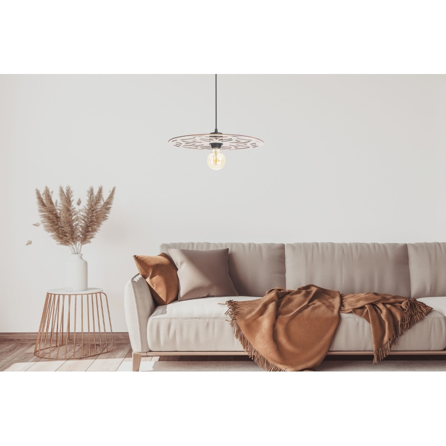 Kattokruunu johdossa FALCO 1xE27/60W/230V halkaisija 40 cm beige