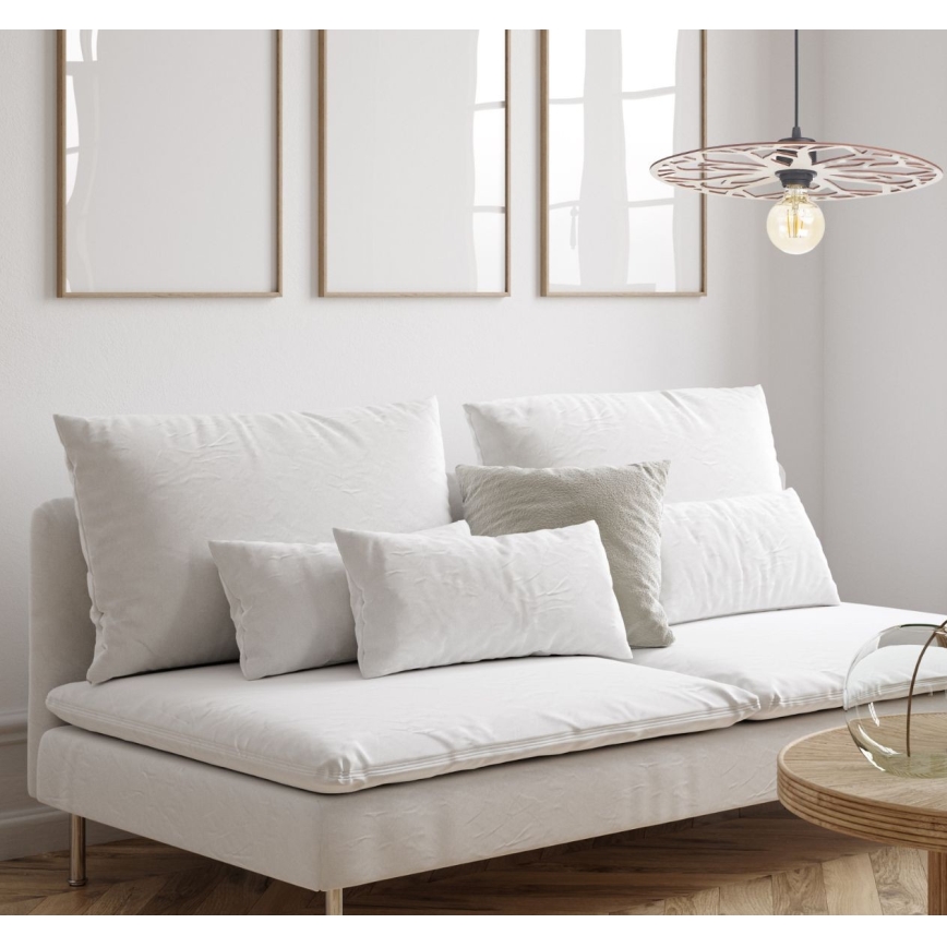 Kattokruunu johdossa FALCO 1xE27/60W/230V halkaisija 40 cm beige