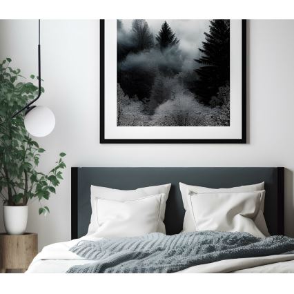 Kattokruunu johdossa FIRA 1xE27/60W/230V musta