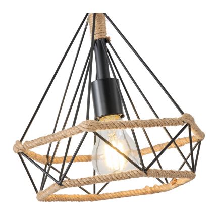 Kattokruunu johdossa FLARE 1xE27/15W/230V halkaisija 25 cm beige