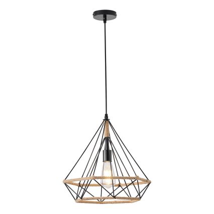 Kattokruunu johdossa FLARE 1xE27/15W/230V halkaisija 38 cm beige