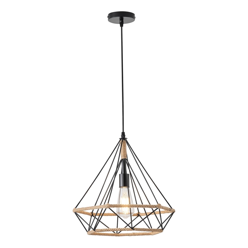 Kattokruunu johdossa FLARE 1xE27/15W/230V halkaisija 38 cm beige