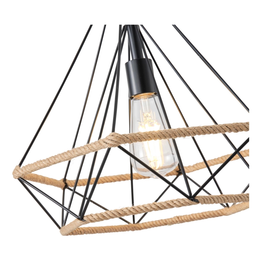 Kattokruunu johdossa FLARE 1xE27/15W/230V halkaisija 38 cm beige