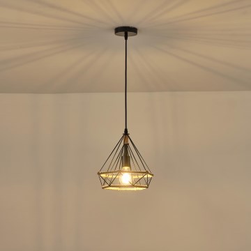 Kattokruunu johdossa FLARE 1xE27/15W/230V halkaisija 25 cm beige