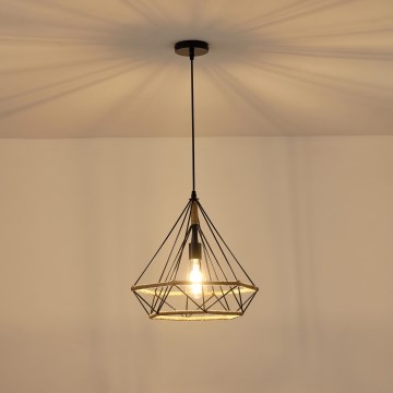 Kattokruunu johdossa FLARE 1xE27/15W/230V halkaisija 38 cm beige