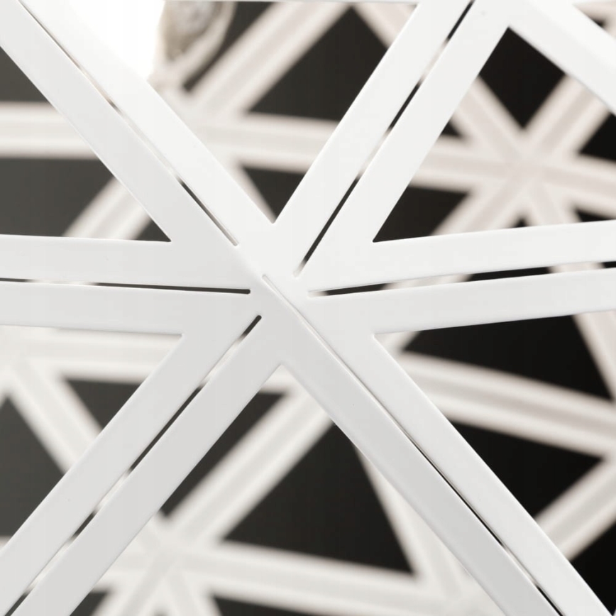 Kattokruunu johdossa FROZEN 1xE27/60W/230V halkaisija 50 cm valkoinen