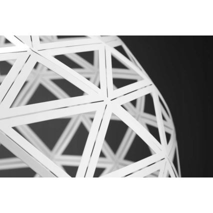 Kattokruunu johdossa FROZEN 1xE27/60W/230V halkaisija 50 cm valkoinen