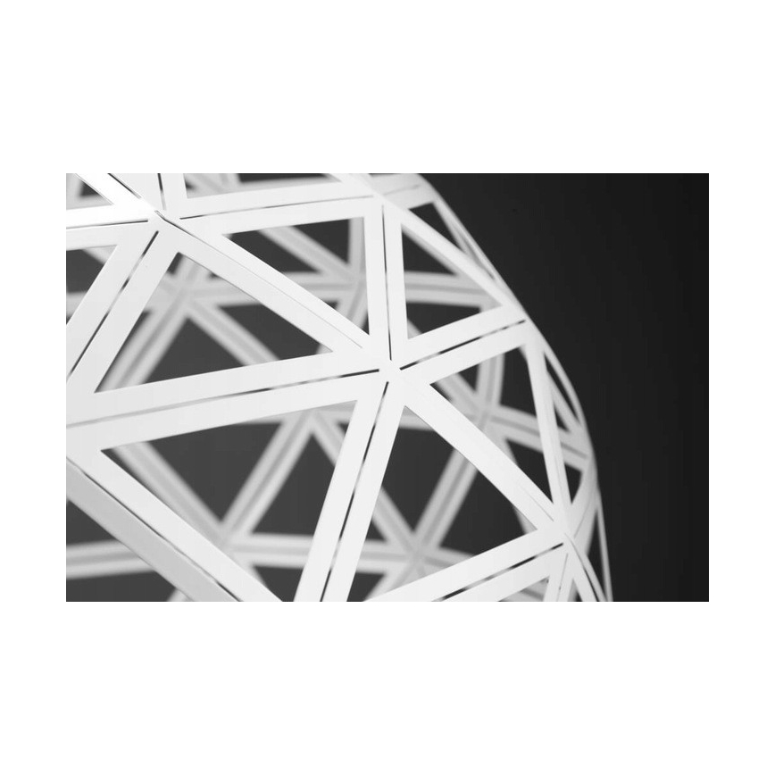 Kattokruunu johdossa FROZEN 1xE27/60W/230V halkaisija 50 cm valkoinen