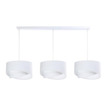 Kattokruunu johdossa GALAXY 3xE27/60W/230V valkoinen