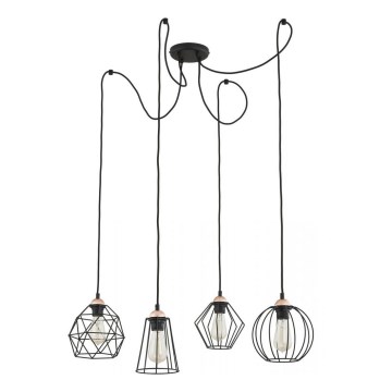 Kattokruunu johdossa GALAXY 4xE27/60W/230V hämähäkki