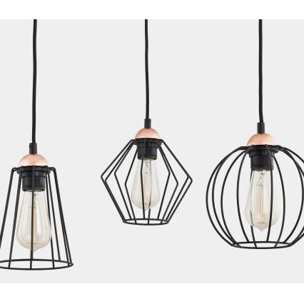 Kattokruunu johdossa GALAXY 4xE27/60W/230V hämähäkki