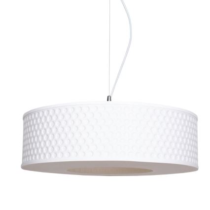 Kattokruunu johdossa GARDA 1xE27/60W/230V halkaisija 40 cm valkoinen