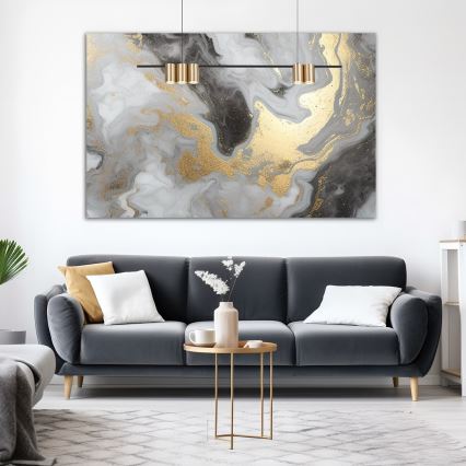 Kattokruunu johdossa GENESIS 5xGU10/8W/230V kulta